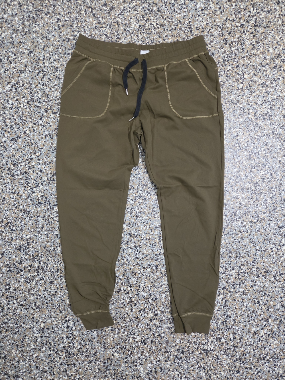ZYIA Active Olive Green Womens Xl Jogger Sweatpants with Drawstring